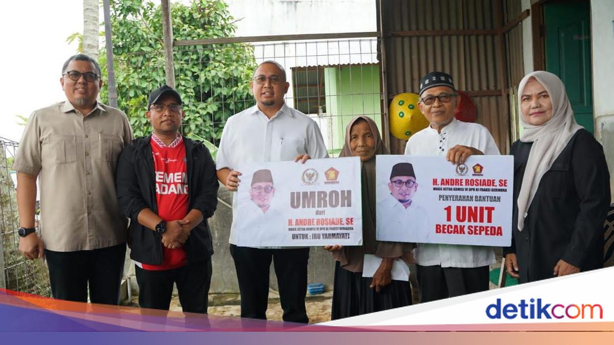 Andre Rosiade Sends Waste Cart Puller from Parupuk Tabing on Umrah