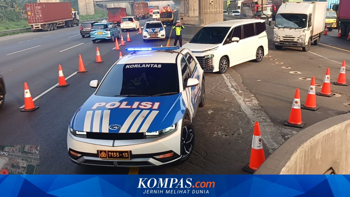 Jasa Marga Continues Repairs on Japek Toll Road, Situational Contraflow Implemented