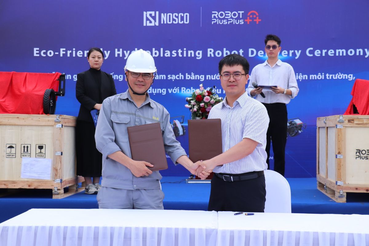 RobotPlusPlus Supplies Environmentally Friendly Hydroblasting Robots to NOSCO Shipyard in Vietnam