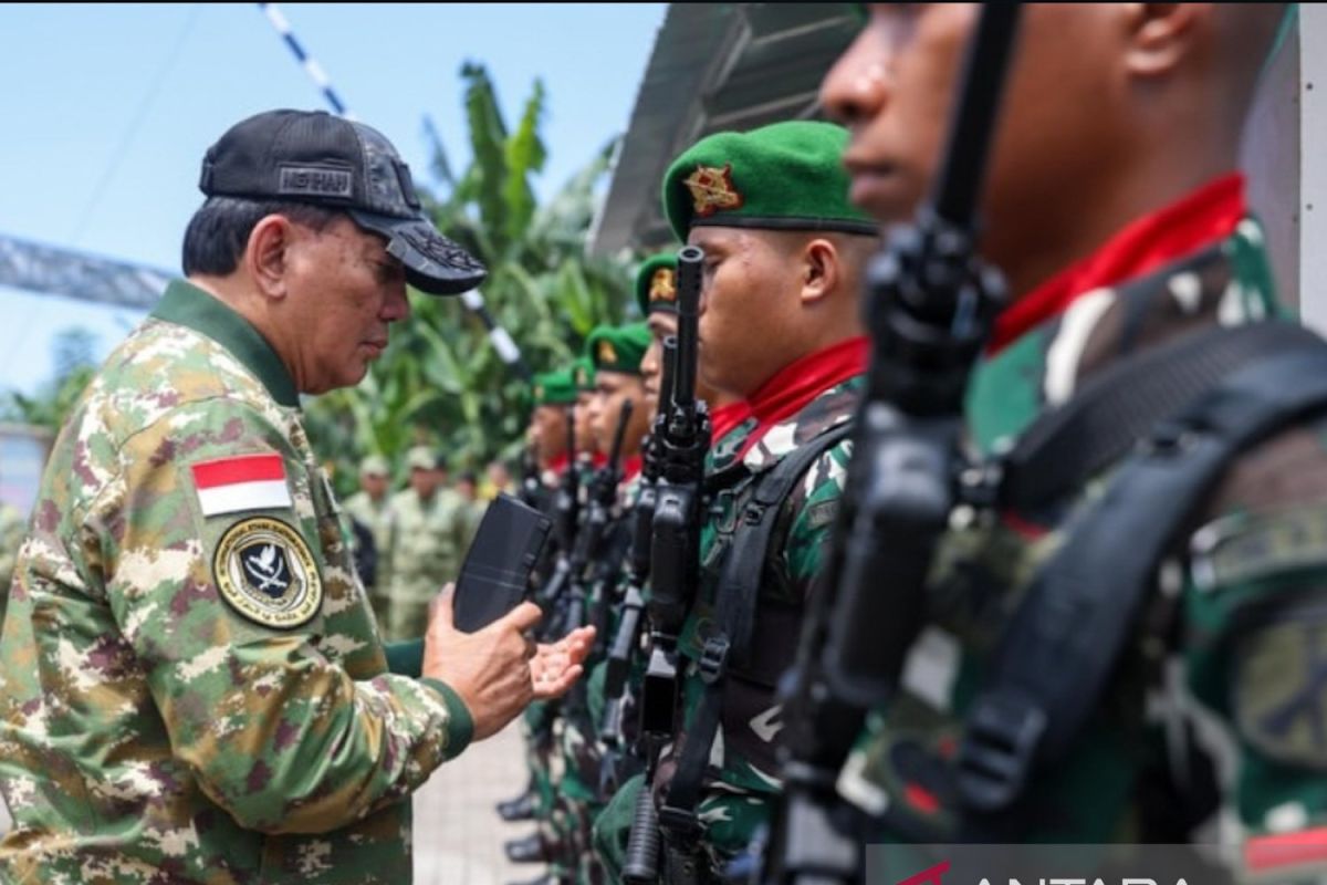 Defence Minister urges Yonif TP troops to work to support the people's economy