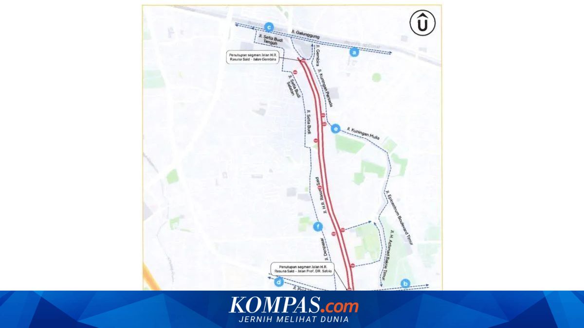 This is the CFD Route on Rasuna Said Street in Jakarta This Weekend, Check the Location