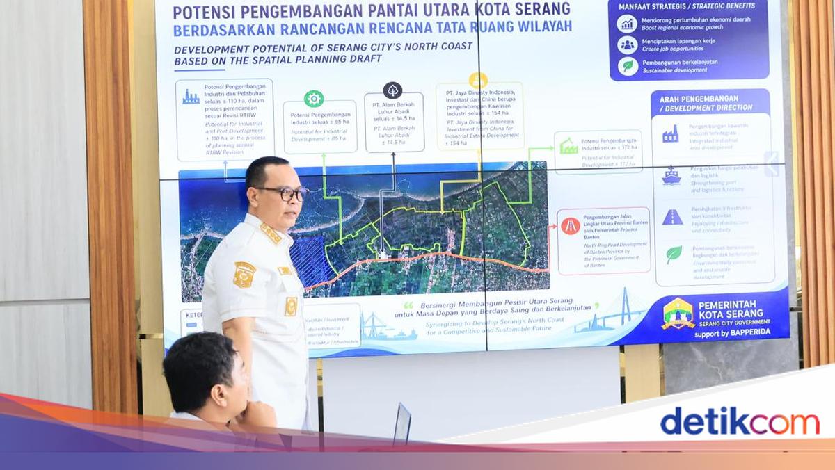 Lobbying Central Government, Serang Mayor Proposes Building Artificial Island-Sea Wall