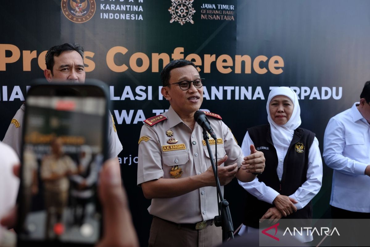 Barantin: Integrated Quarantine Facility in East Java Boosts Logistics Service Efficiency