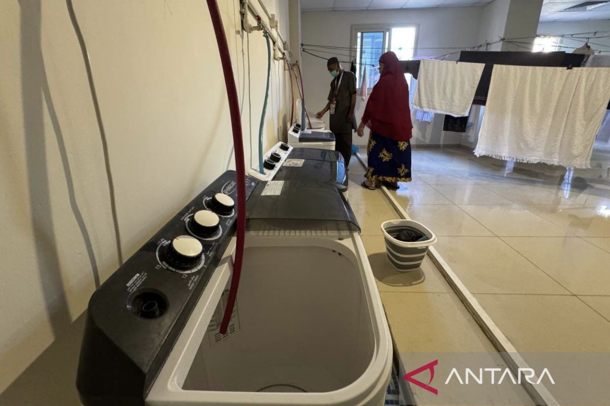 PPIH ensures laundry facilities for Indonesian prospective Hajj pilgrims are adequately provided
