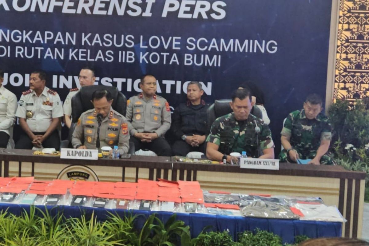 Lampung Provincial Police Uncover 'Love Scamming' Case Operated from Kotabumi Detention Centre