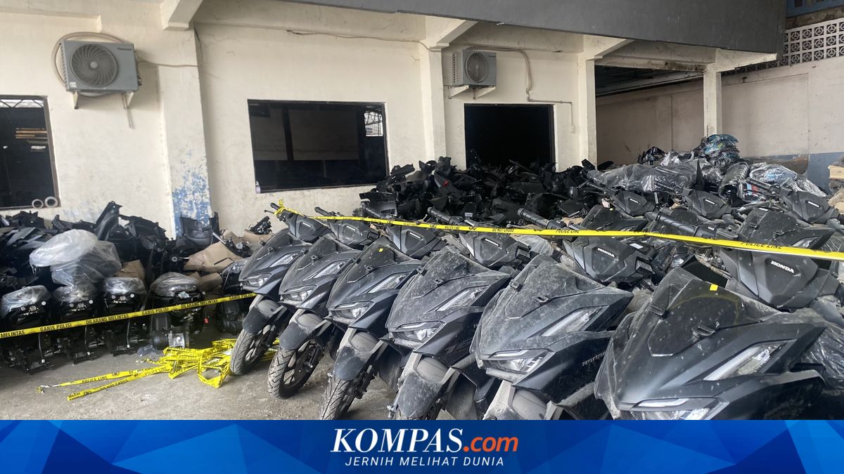 1,494 Illegal Motorcycles Seized by Police in South Jakarta, Intended for Smuggling to Africa