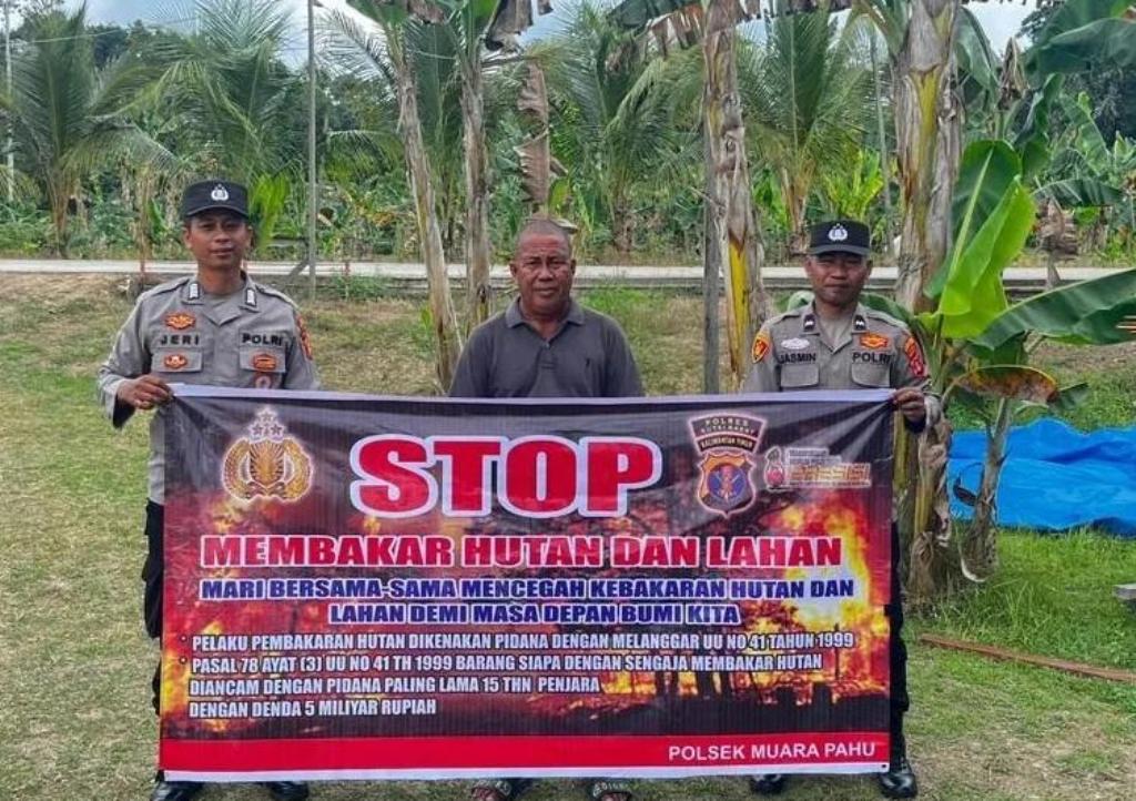 Muara Pahu Police Sector in Kubar Enhances Patrols and Community Education to Prevent Forest and Land Fires