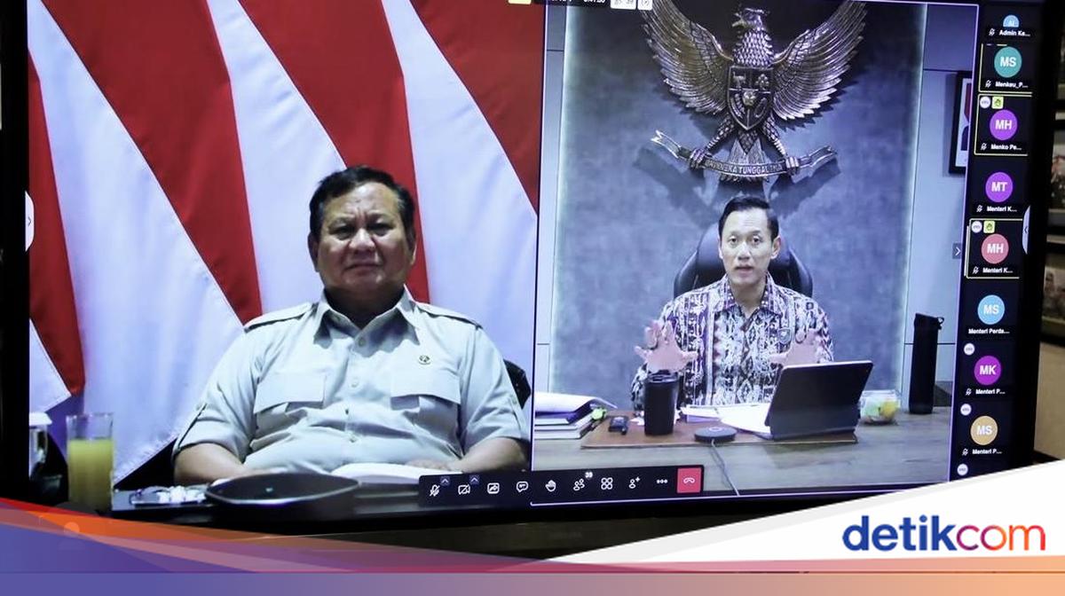 Virtual Meeting: AHY Reports Progress on Post-Disaster Rehabilitation to Prabowo