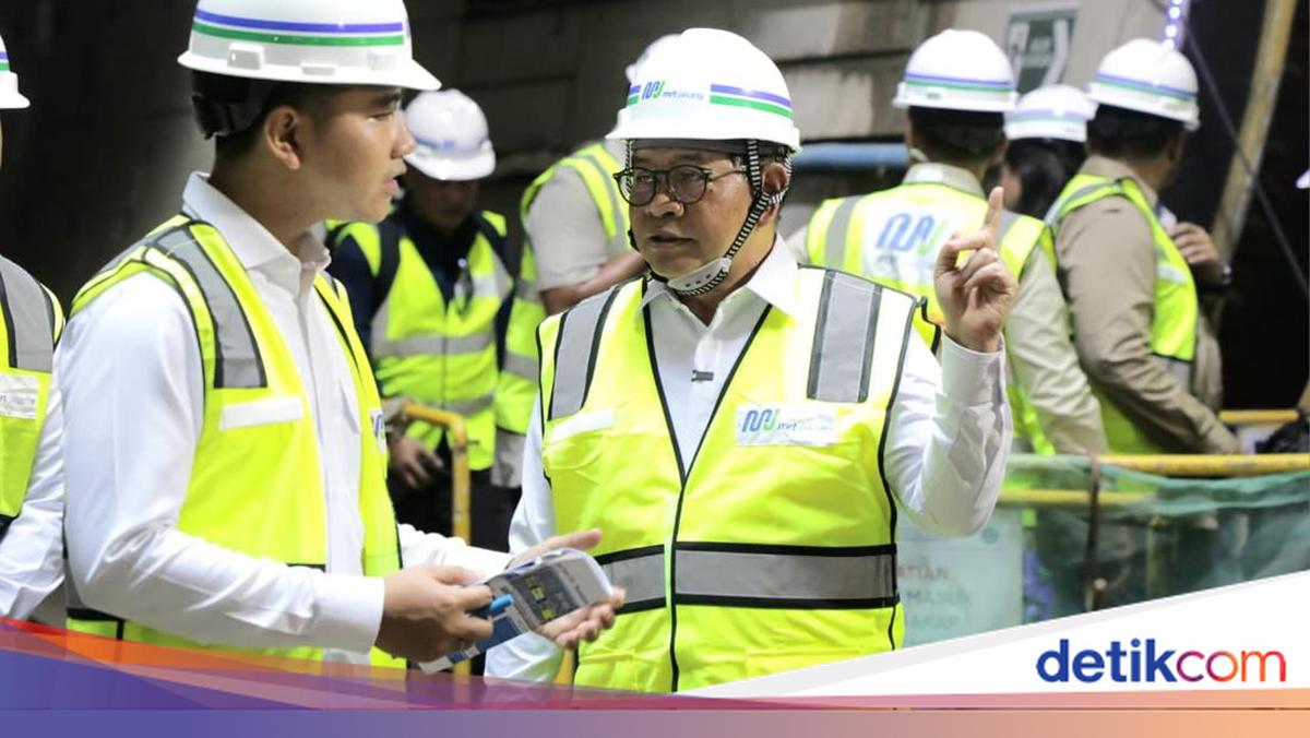 Pramono Says Gibran is Pleased with MRT Phase 2A Project Being Worked on by 3,800 Local Workers