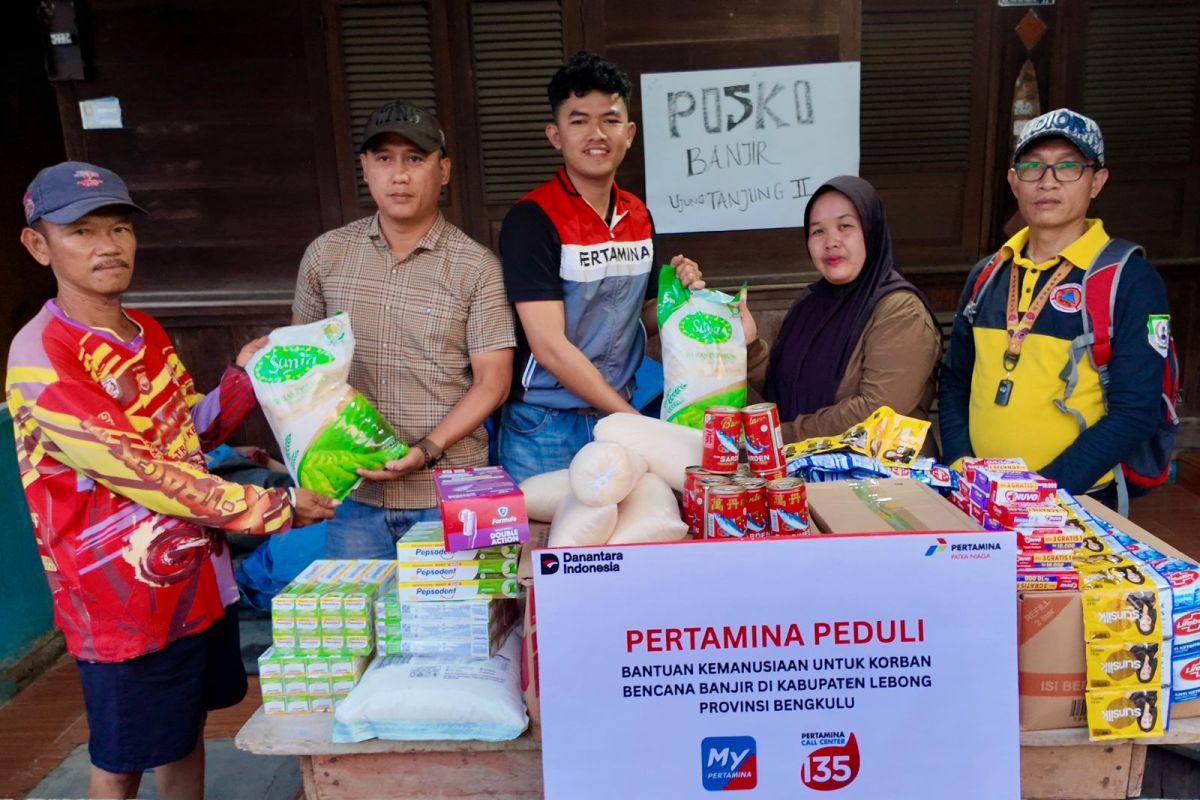 Pertamina Delivers Aid to Flood Victims in Lebong, Bengkulu