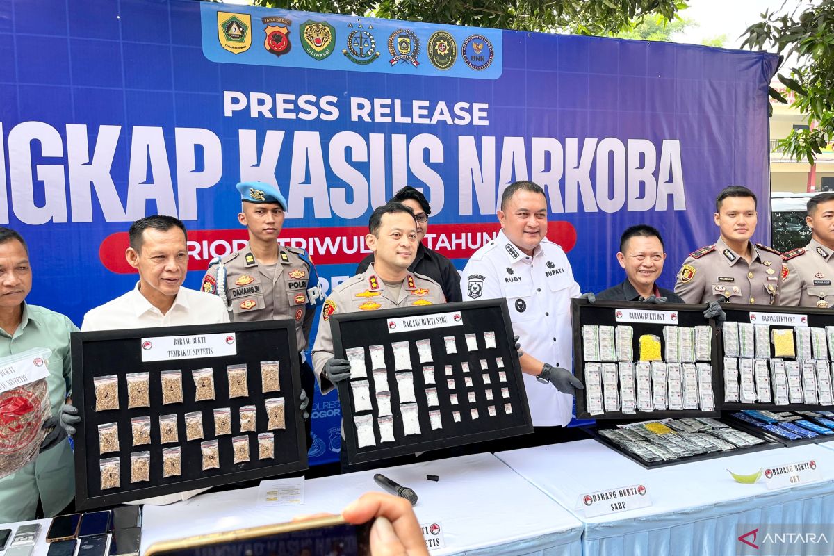 January-May, Bogor Police Uncover 113 Drug Cases
