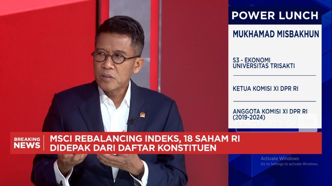 Video: Misbakhun: MSCI Rebalancing Becomes "Bitter Medicine" for Strengthening the Stock Exchange