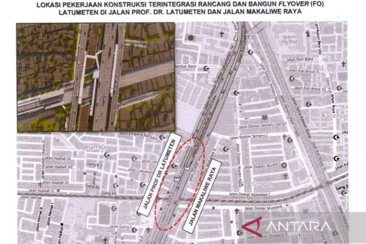 Flyover Latumenten Construction Underway, Dishub Implements Traffic Engineering