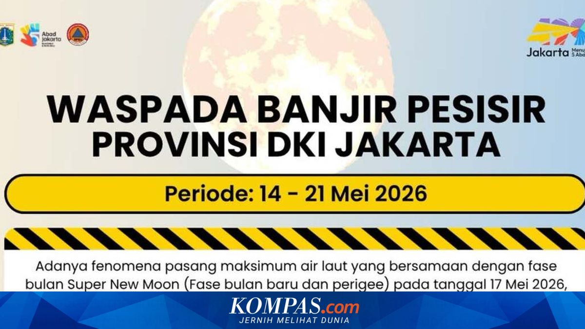 Jakarta Residents Warned of Potential Coastal Flooding Until May 21st