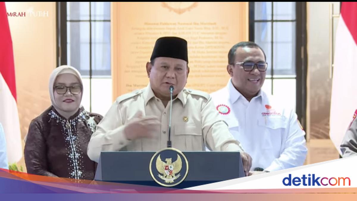 Prabowo Discusses 'Leadership Skills' While Praising the TNI Commander and National Police Chief