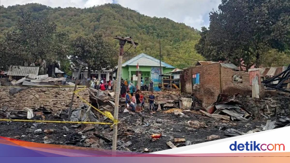 Man in Bima Sets Fire to His Brother, Causing 17 Homes and Warehouses to Burn Down