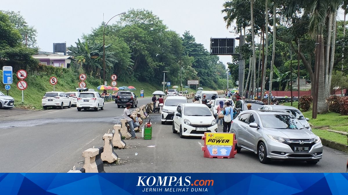Return Traffic from Puncak Bogor During Long Weekend Holiday Begins to Increase