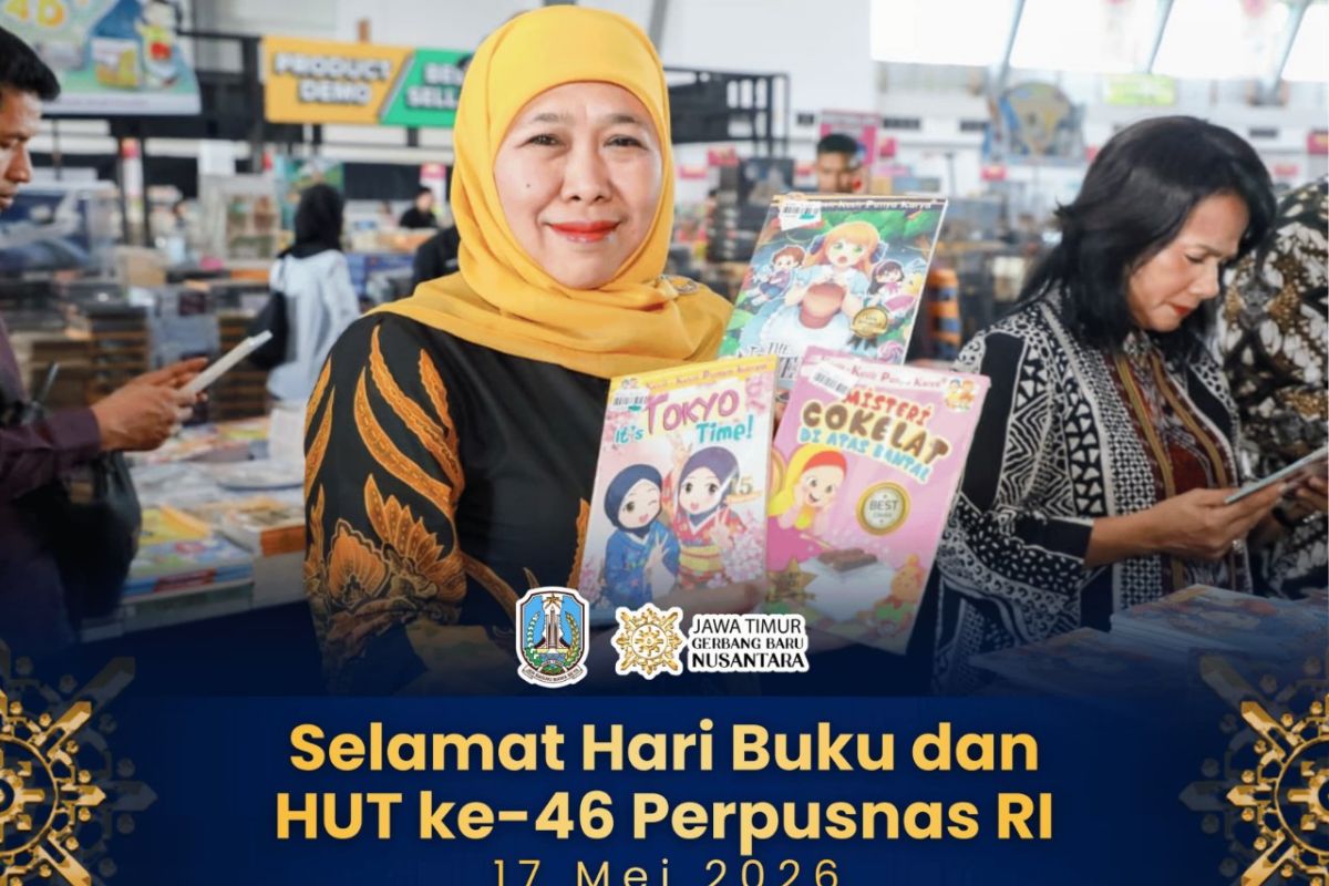 On National Book Day, Khofifah urges reading to become a lifestyle for young people