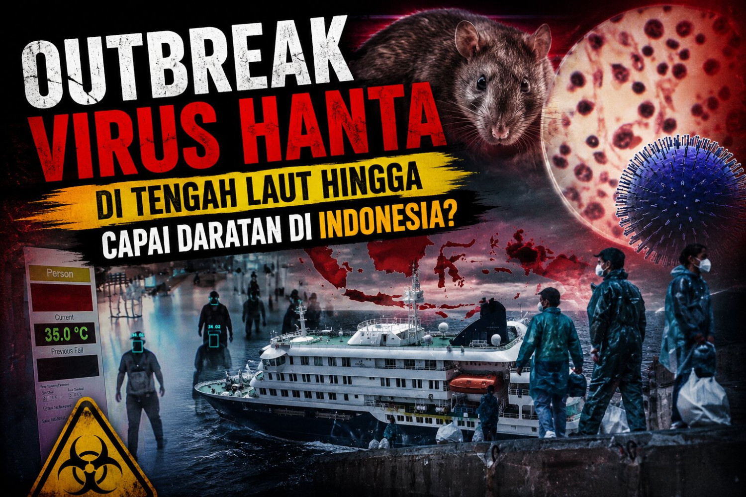 Hanta virus outbreak in the middle of the ocean reaches land in Indonesia?