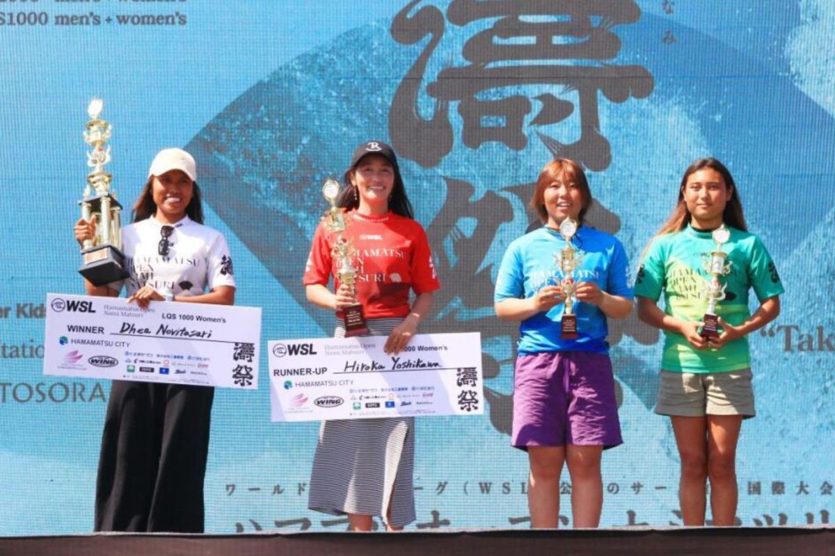 Indonesian female surfer makes history in Japan