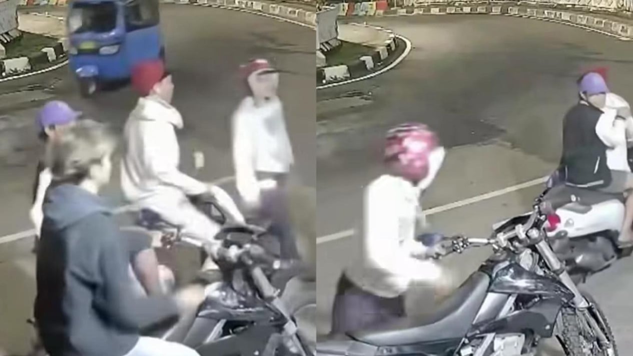 Viral: Motorbike Rider Foils Robbery Attempt in Unexpected Way