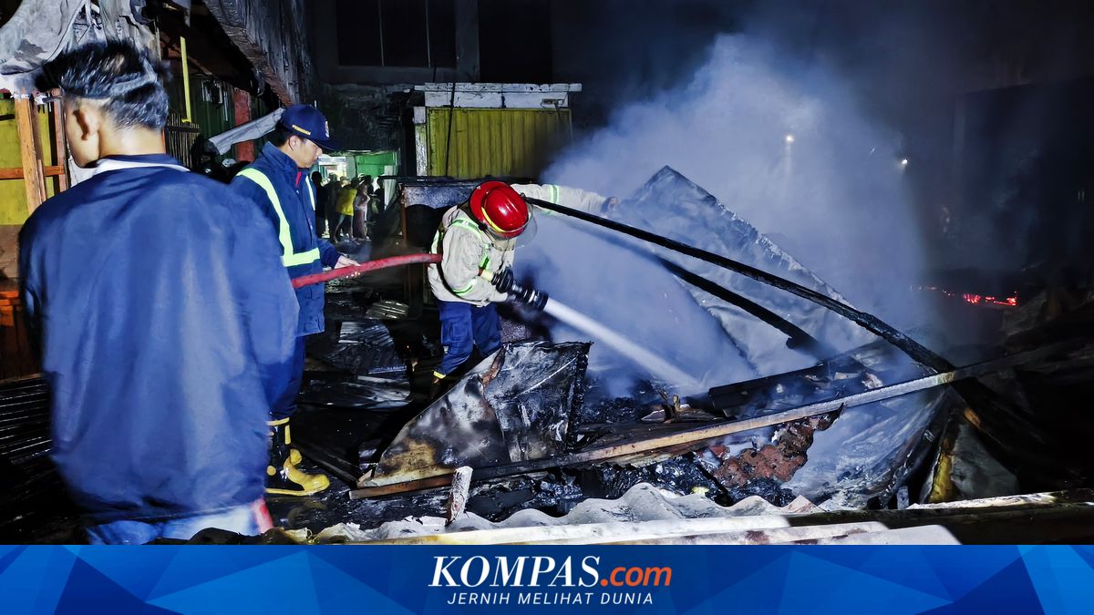 Trader Stalls at SGC Cikarang Market in Bekasi Destroyed by Fire, 7 Kios Burnt
