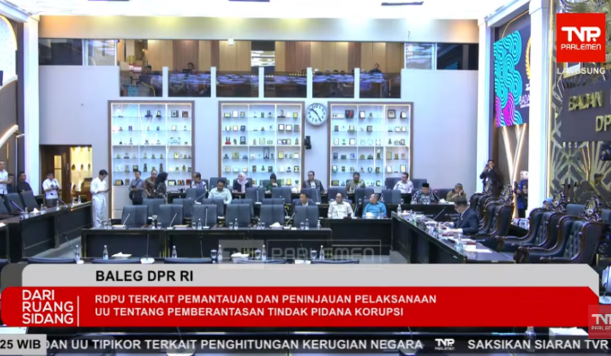 Evaluation of Anti-Corruption Law: DPR Legislative Body Holds Public Hearing with Criminal Experts and Former KPK Leaders