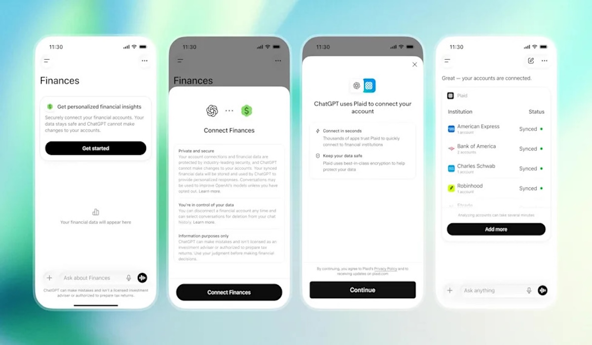 ChatGPT Releases Financial Feature: Bank Accounts Can Now Be Linked for Financial Consultation
