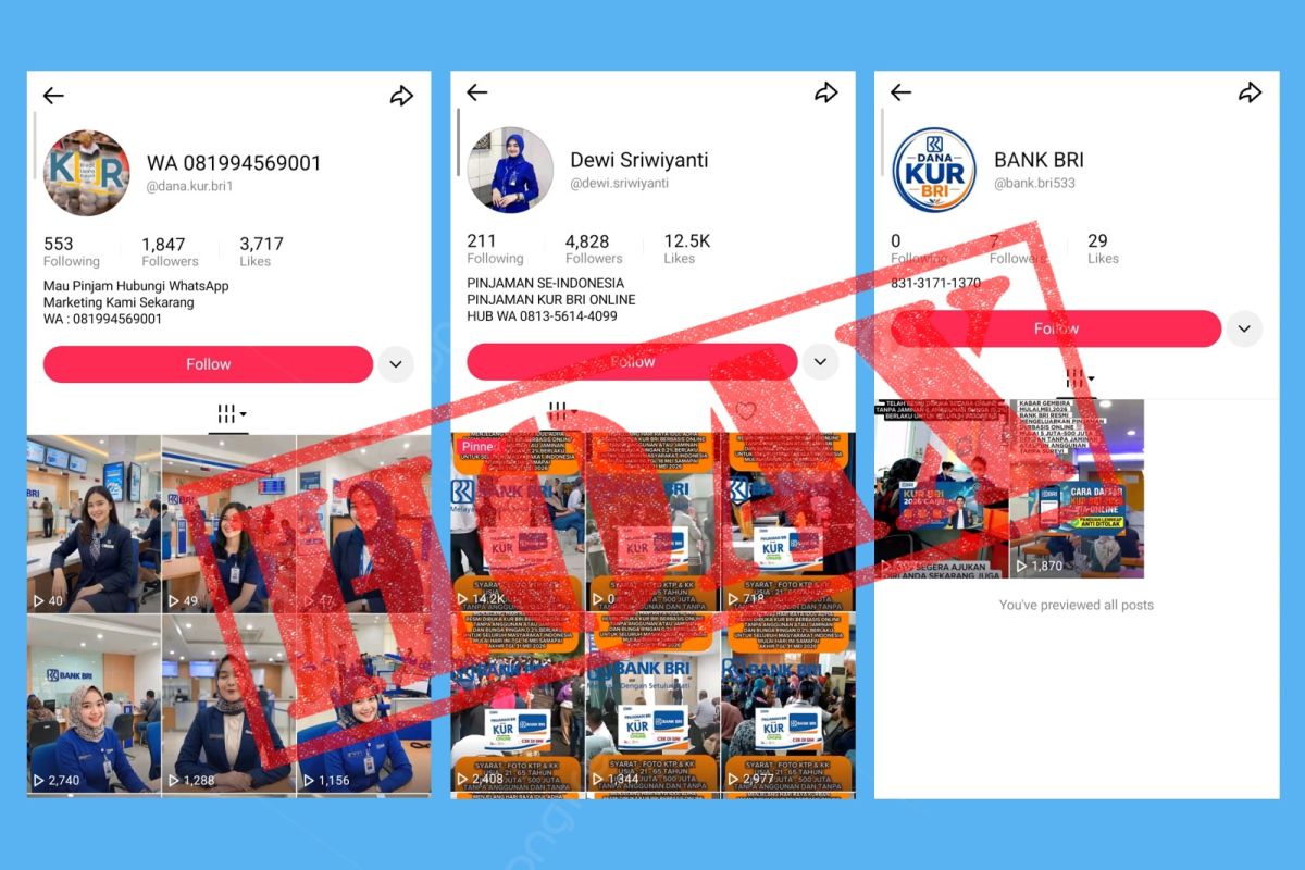 Beware of Fraudulent Tactics: BRI Asserts KUR Applications Are Not Offered Online
