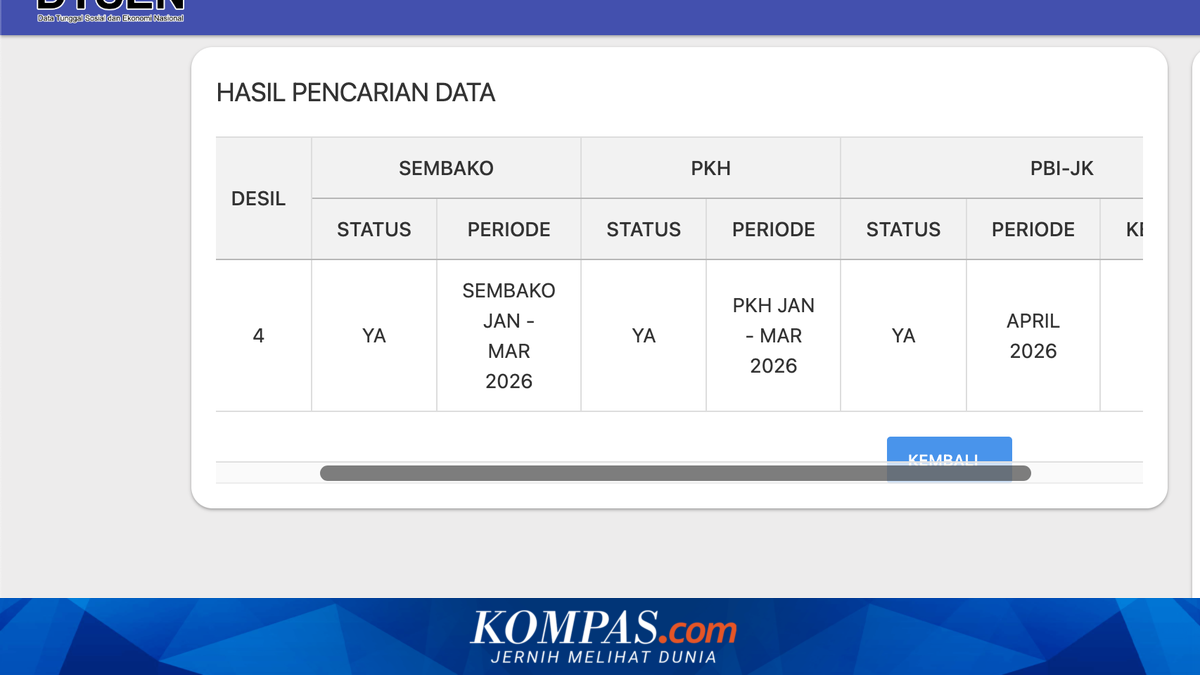 How to Check Ministry of Social Affairs Decile Status Using NIK via Mobile Phone