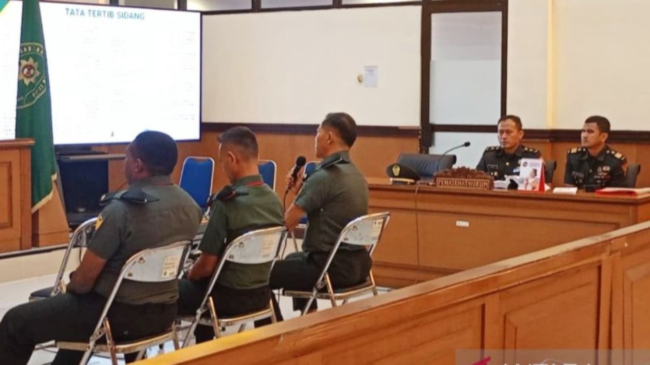 Lighter Sentences than Indictment: Military Prosecutor States Three TNI Soldiers Not Proven to Have Planned Bank Branch Manager's Murder
