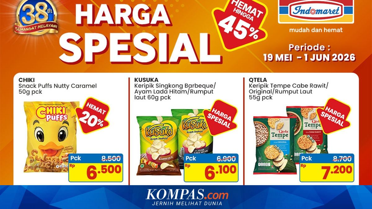 Indomaret Special Price Promo Period 19 May–1 June 2026, Discounts Up to 45 Per Cent