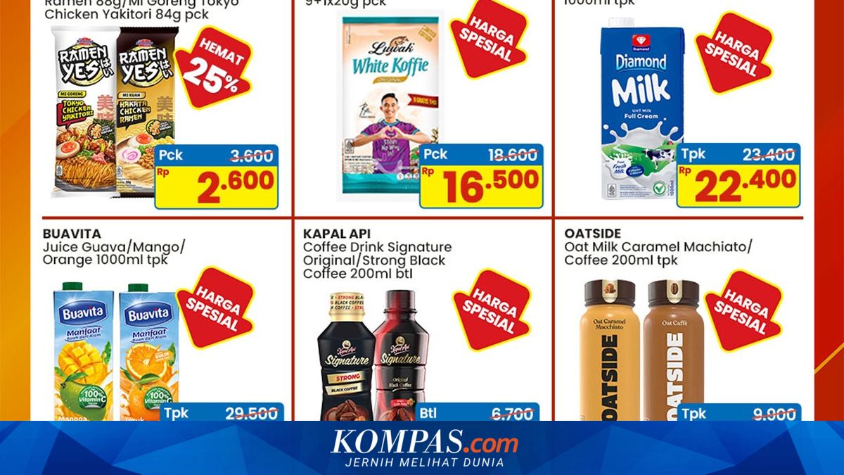 Indomaret promo discounts reach 25 per cent as Diamond 1-litre milk price falls