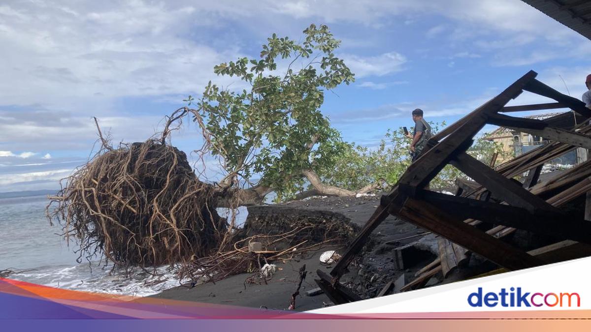 Monggalan Beach Erosion in Klungkung Worsens