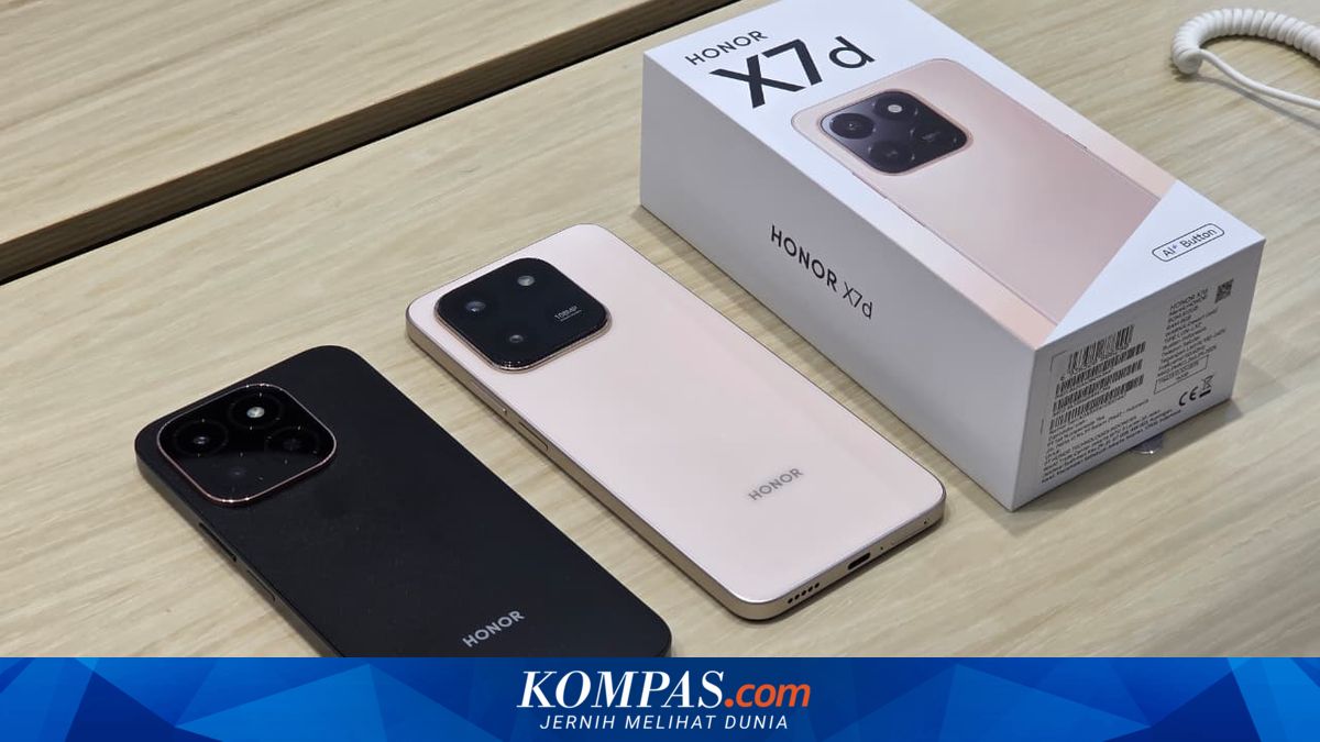 Honor X7d specifications in Indonesia, price around Rp4 million