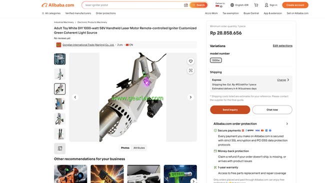 Evidence that China Has Entered the Future: Laser Rifles Sold Freely on Alibaba