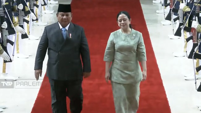Prabowo Arrives at the DPR, to Announce Draft APBN 2027