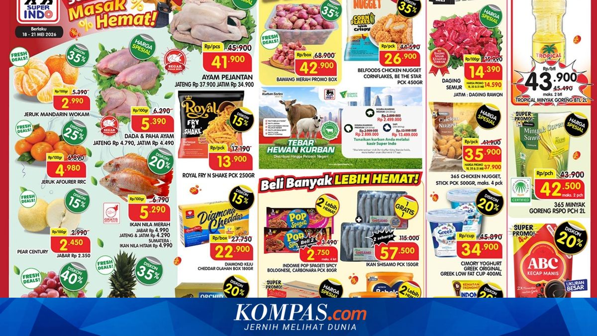 Superindo Promotion Today: Tropical 2-Litre Cooking Oil Price Drops