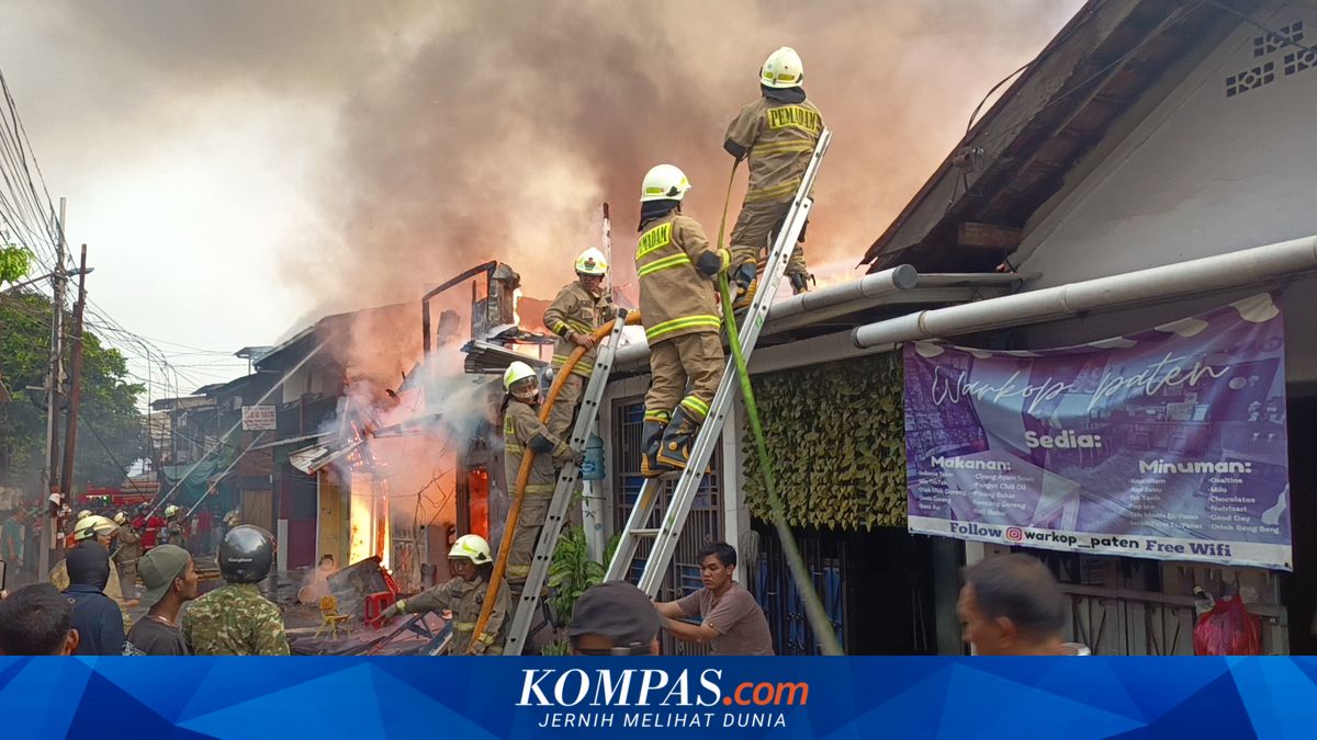 Five kontrakan in Jatinegara, East Jakarta, on fire; no fatalities