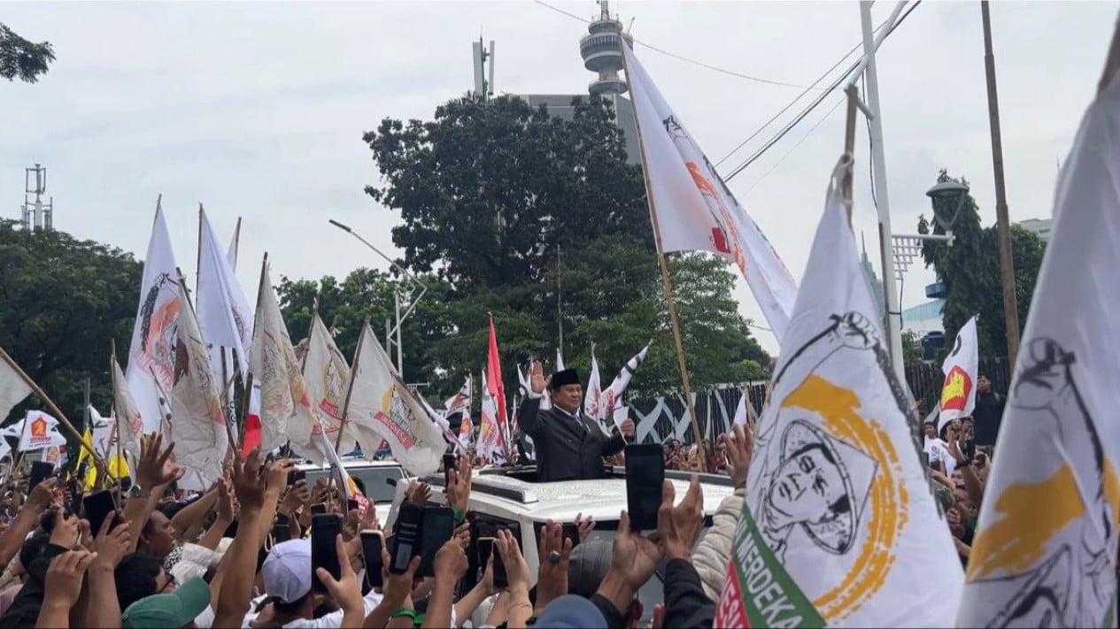 Prabowo Greets the Merdeka Farmers’ Action and APPSI Crowd