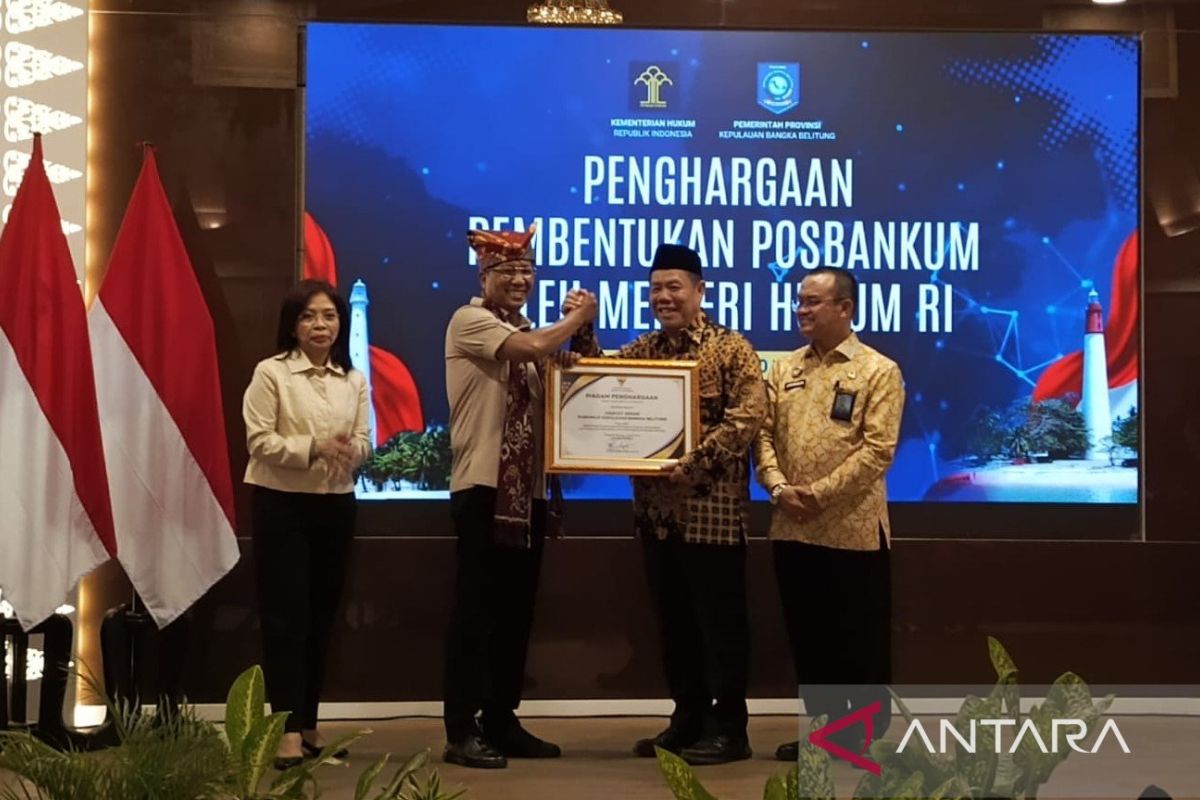 Expand Access to Justice, Minister Inaugurates 393 Legal Aid Posts in the Bangka Belitung Islands Province