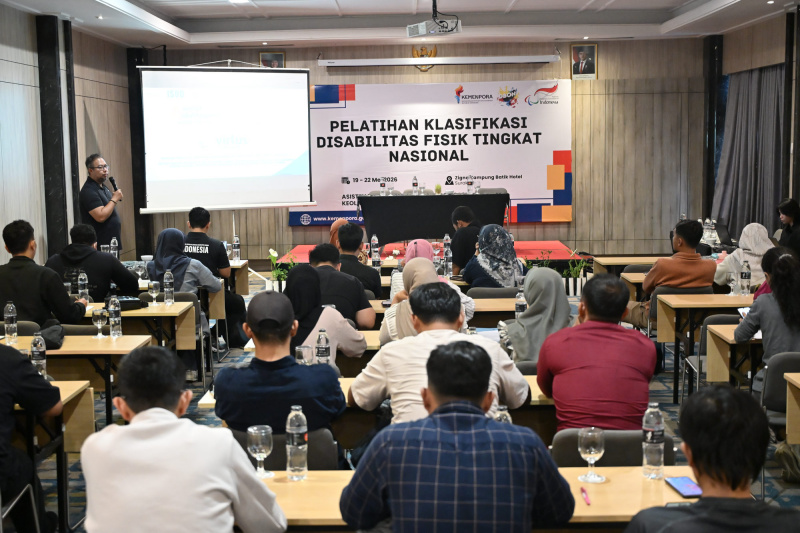 Kemenpora collaborates with the Indonesian NPC to run disability sports classification training