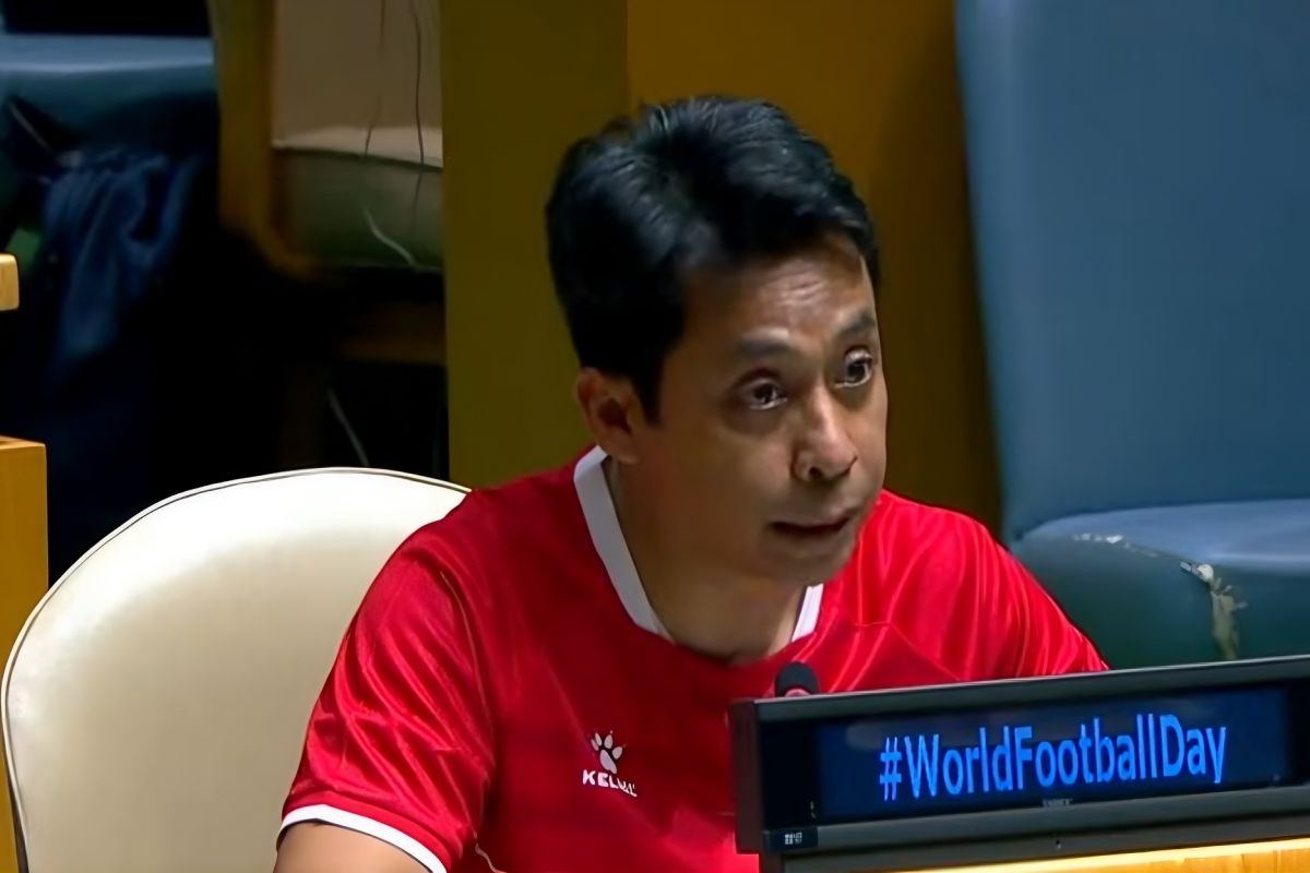 Indonesia presents UniLeague program at UN World Football Day event