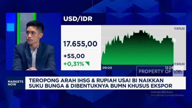 Video: BI Rate Up by 50 Basis Points But IHSG Slumps and Rupiah Continues to Correct