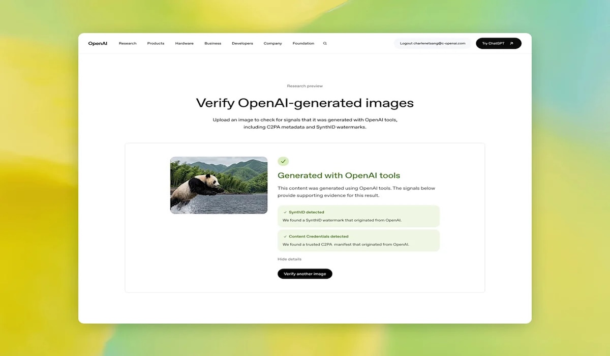 OpenAI Launches AI Image Verification Tool Based on SynthID and C2PA