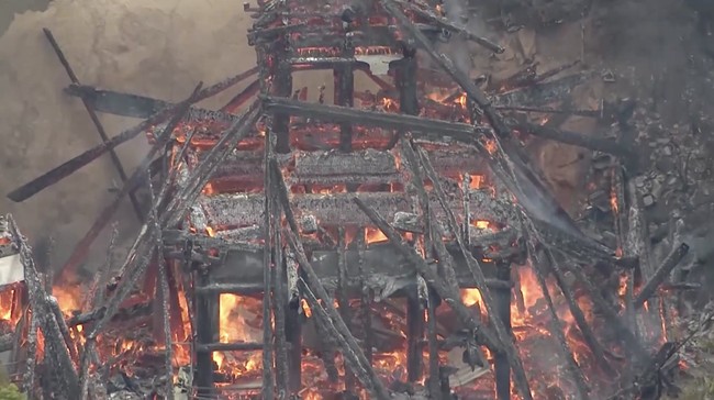 Fire Engulfs 1,200-Year-Old Japanese 'Sacred Fire' Temple Hall