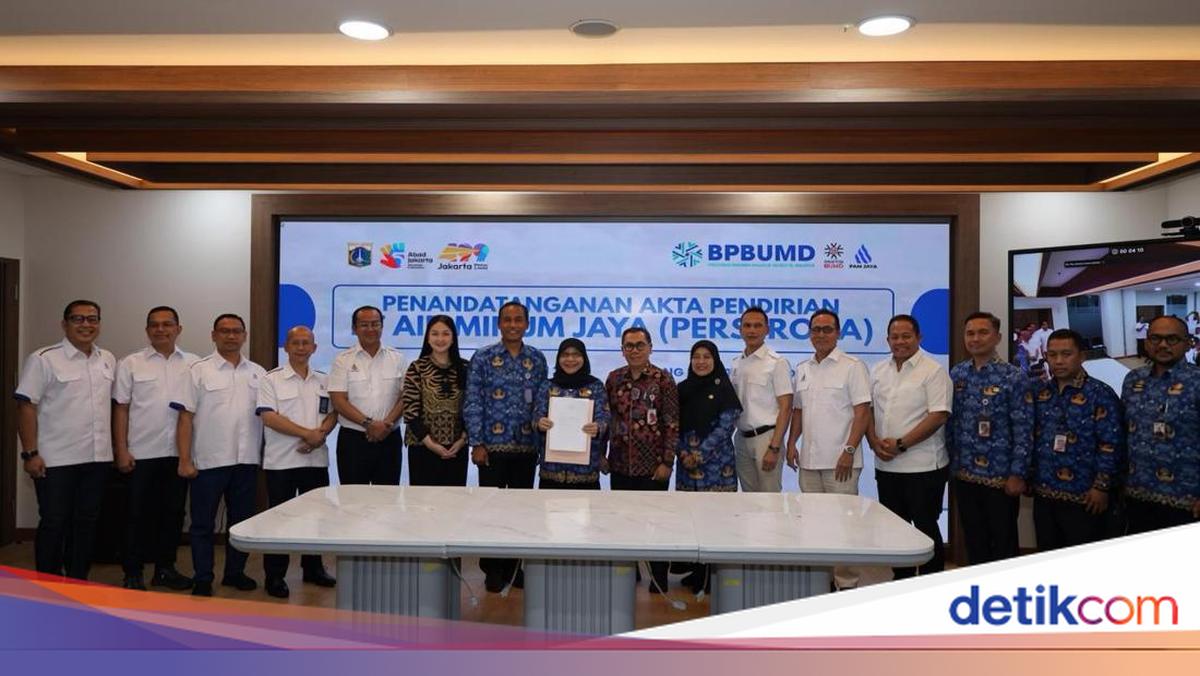 Deed of incorporation for PAM JAYA Perseroan Daerah officially signed