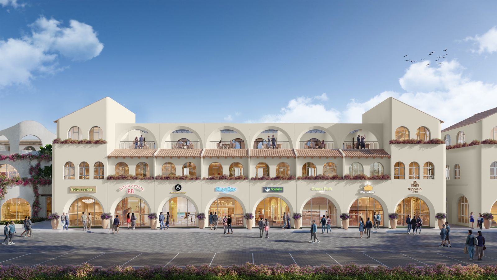 New Commercial Area Offers a Multifunctional Concept for Business Operators