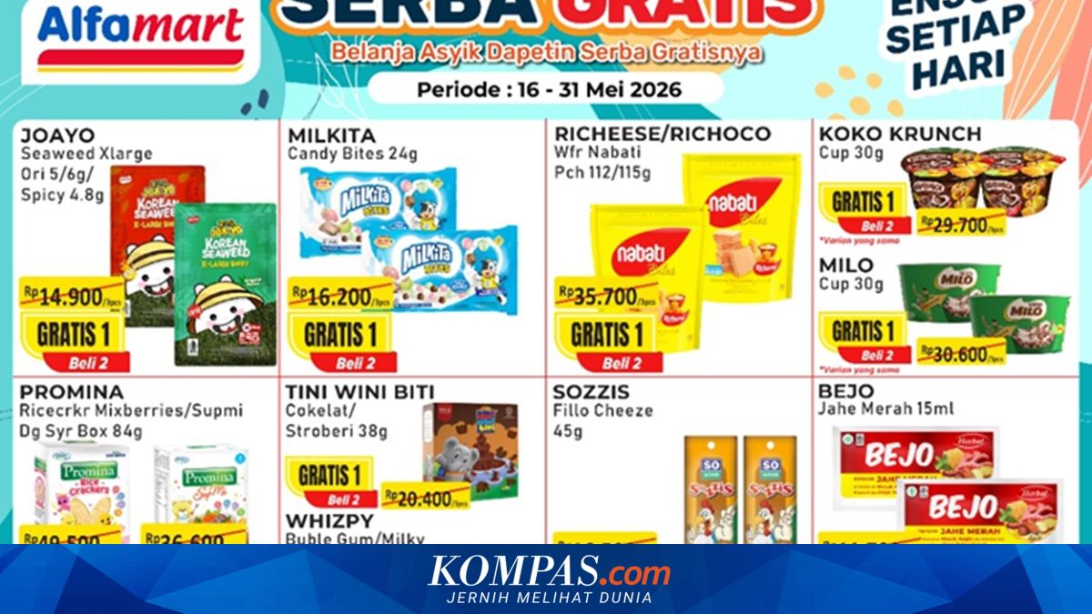 Alfamart Promotion: Buy 2 Get 1 Free, 16–31 May 2026; Pantene Discounted