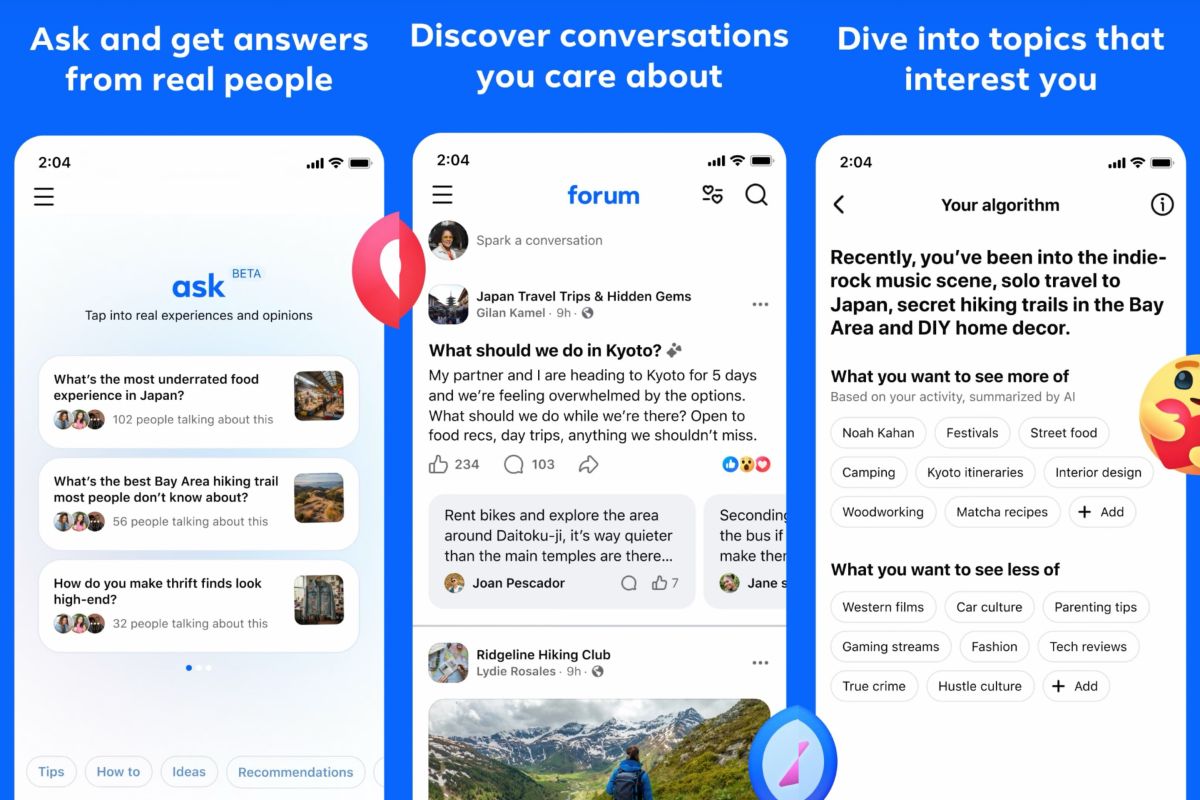 Meta quietly releases a new Reddit-like app called Forum